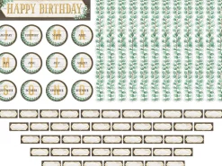 Eucalyptus Birthday Bulletin Board Set