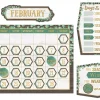 Eucalyptus Calendar Bulletin Board Set