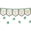 Eucalyptus Welcome Pennant Bulletin Board Set