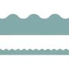 Everyone Is Welcome Calming Blue Scalloped Border