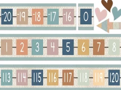 Everyone Is Welcome Number Line Bulletin Board Set