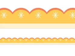 Fairy Tale Forest Gold Scalloped Border