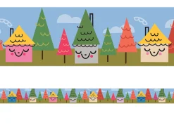 Fairy Tale Forest Village Border