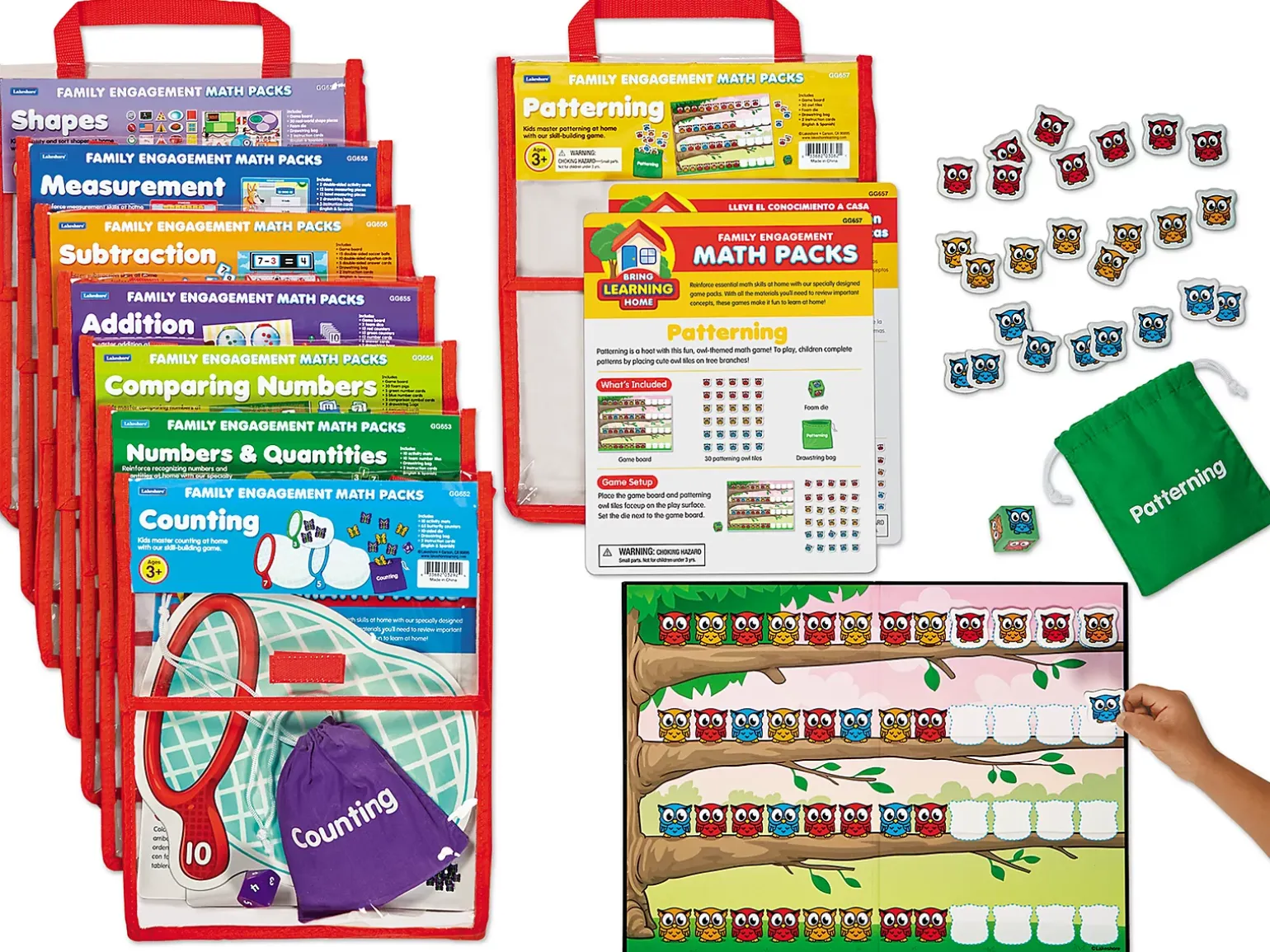 Family Engagement Math Packs - Preschool-Kindergarten - Complete Set