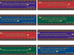 Famous African American Quotes Bulletin Board Set
