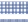 Farmers Market Blue Checkered Border