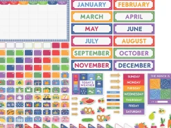 Farmers Market Calendar Bulletin Board Set