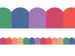Farmers Market Rainbow Scalloped Border