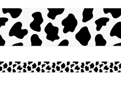 Farm Friends Cow Print Border