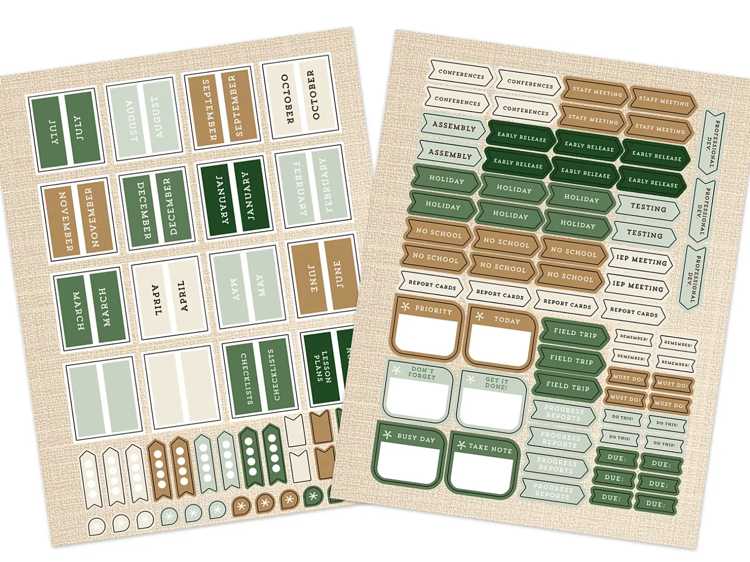 Farmhouse Lesson Plan Book