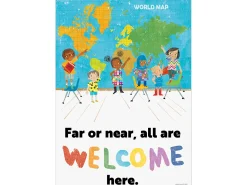 Far or Near, All Are Welcome Here Poster