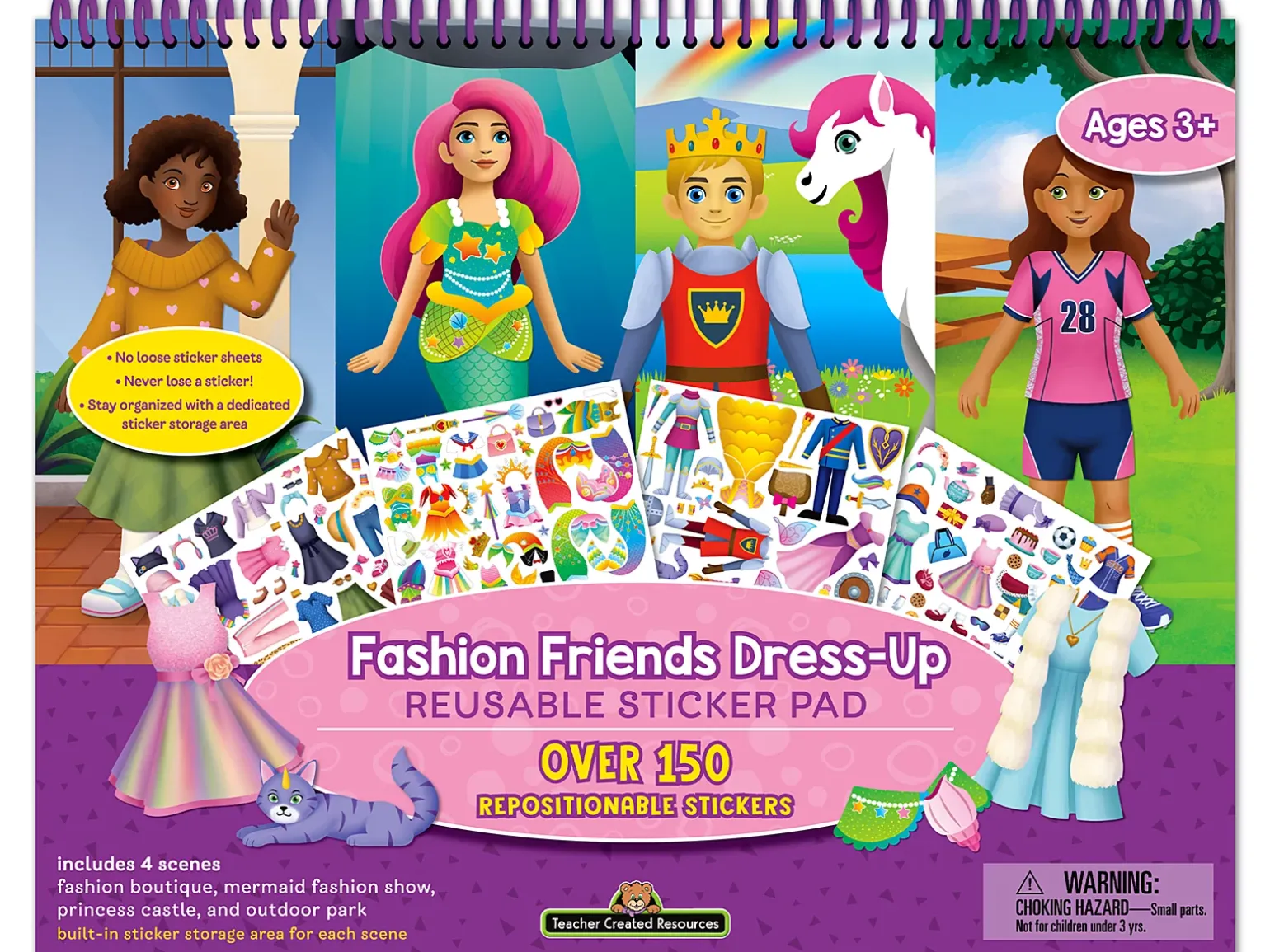 Fashion Friends Dress-Up Reusable Sticker Pad