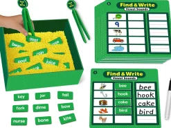 Find & Write Vowel Sounds Activity Center