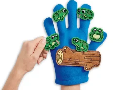 Five Green & Speckled Frogs Storytelling Puppets