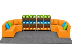 Flex-Space Comfy Couch Reading & Research Zone