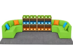 Flex-Space Comfy Couch Reading & Research Zone