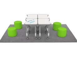 Flex-Space Comfy Seat Write & Wipe Desk Zone
