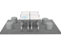 Flex-Space Comfy Seat Write & Wipe Desk Zone