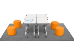 Flex-Space Comfy Seat Write & Wipe Desk Zone