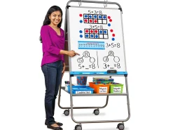 Flex-Space Double-Sided Mobile Teaching Easel