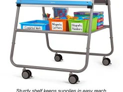 Flex-Space Double-Sided Mobile Teaching Easel