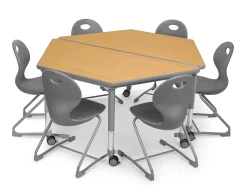Flex-Space Ergo Chair & Trapezoid Table Zone