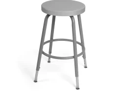 Flex-Space Height-Adjustable Stool - Gray