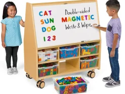 Flex-Space Jr.® Mobile Double-Sided Magnetic Write & Wipe Activity Center