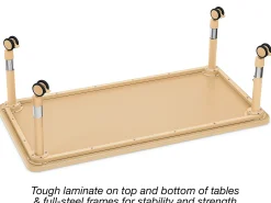 Flex-Space Jr.® Mobile Rectangular Tables