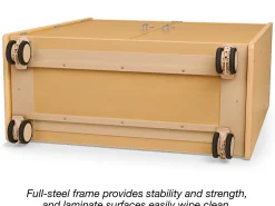 Flex-Space Jr.® Mobile 3-Shelf Locking Storage Cabinet