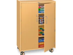 Flex-Space Jr.® Mobile 4-Shelf Locking Storage Cabinet