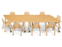 Flex-Space Jr.® Mobile Trapezoid Table
