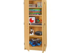 Flex-Space Locking Storage Cabinet - Maple