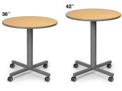 Flex-Space Mobile Café Tables - Maple