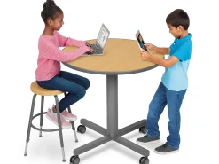 Flex-Space Mobile Café Tables - Maple