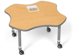 Flex-Space Mobile Clover Table - Maple