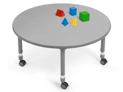 Flex-Space Mobile Round Tables - Gray