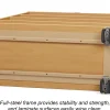 Flex-Space Mobile 4-Shelf All-Purpose Storage Unit - Maple