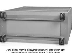 Flex-Space Mobile 4-Shelf All-Purpose Storage Unit - Gray