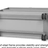 Flex-Space Mobile 2-Shelf All-Purpose Storage Unit - Gray