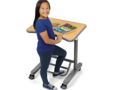 Flex-Space Mobile Standing Desk - Maple