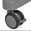 Flex-Space Mobile Standing Desk for Two - Gray