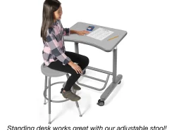 Flex-Space Mobile Standing Desk - Gray