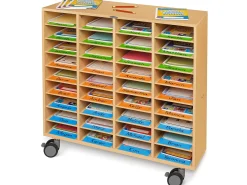 Flex-Space Mobile Student Work Organizer - Maple