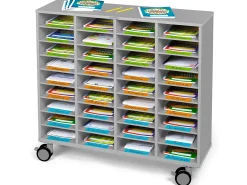 Flex-Space Mobile Student Work Organizer - Gray