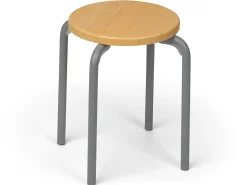 Flex-Space Premium Stacking Stools - Maple