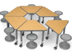 Flex-Space Wobble Chair & Wedge Desk Zone