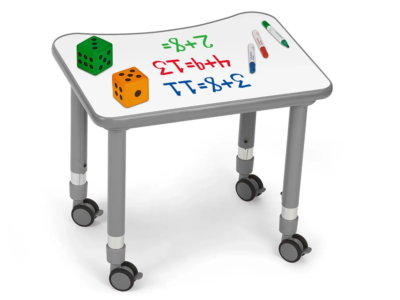 Flex-Space Write & Wipe Mobile Student Desk