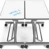 Flex-Space Write & Wipe Mobile Standing Desk for Two