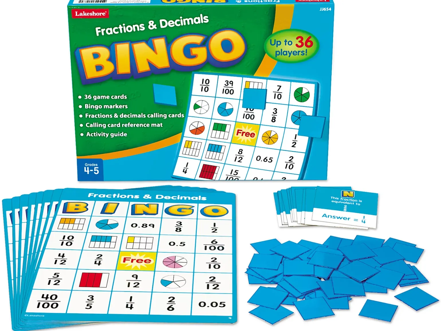 Fractions & Decimals Bingo